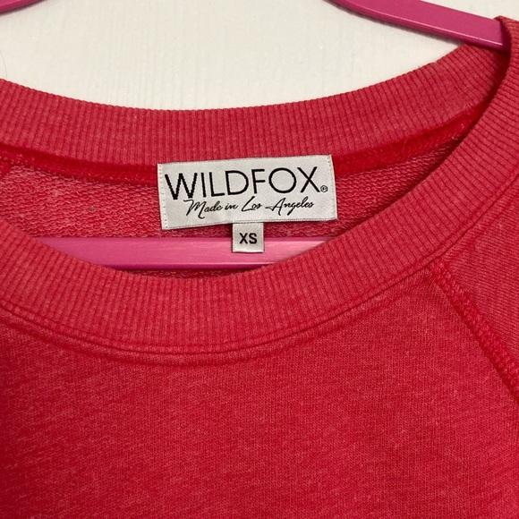 Wildfox RosΓ© Sβil Vous Plait Scarlet Crewneck Sweater - Picture 6 of 6